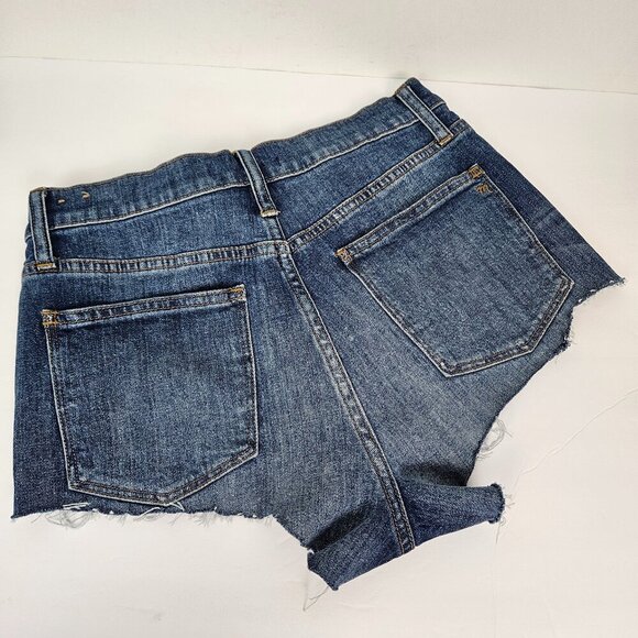 Madewell High-Rise Denim Short Glenoaks Wash Custom DIY Cutoffs 28 - Picture 5 of 10